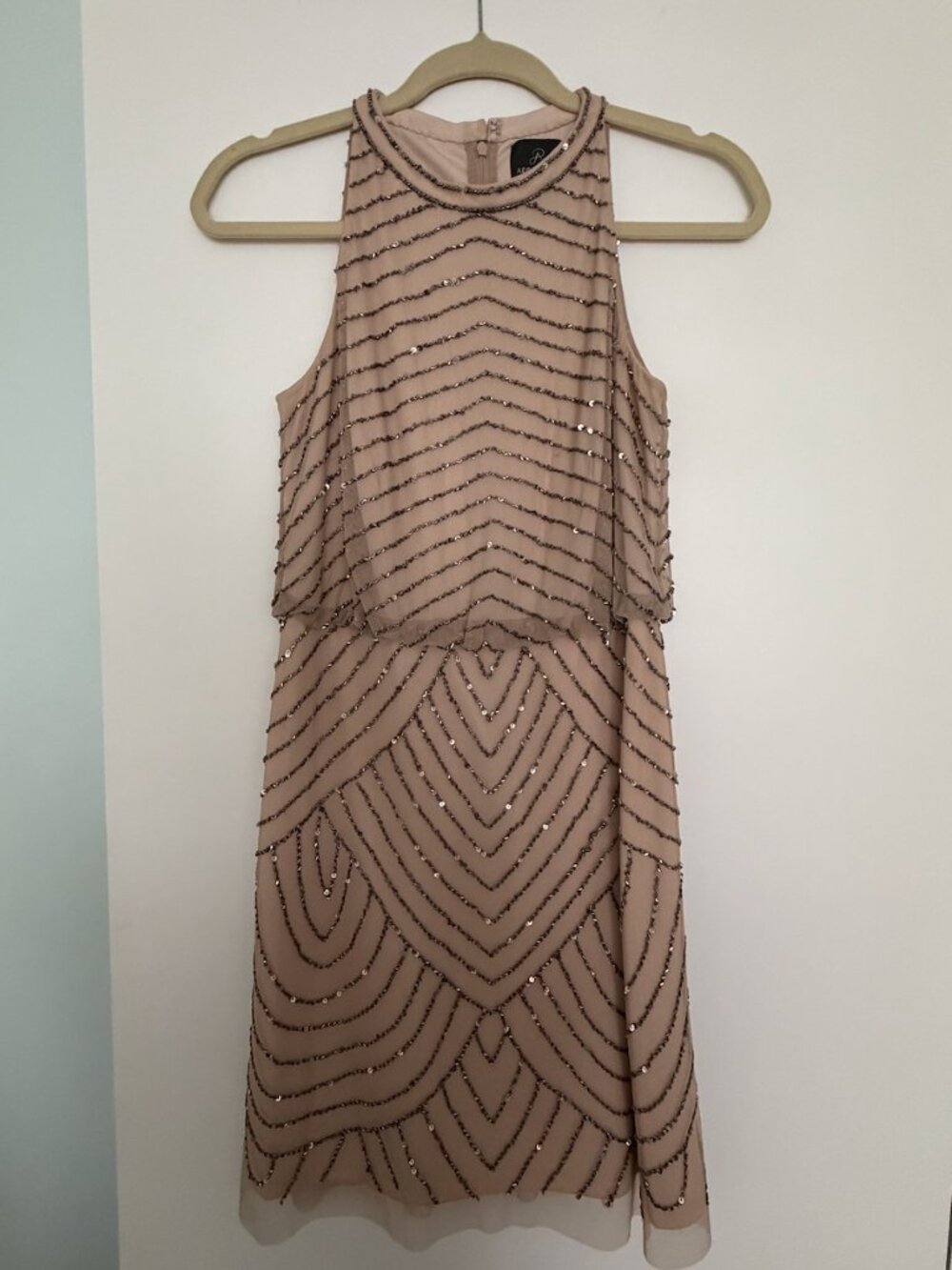 Adrianna Papell Art Deco Beaded Dress